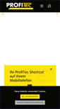 Mobile Screenshot of profitec.de