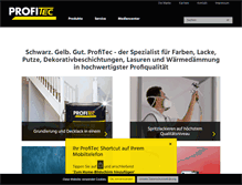Tablet Screenshot of profitec.de